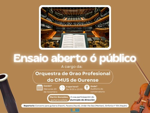 Ensaio aberto da orquestra GP no ciclo Sta. Icía '24